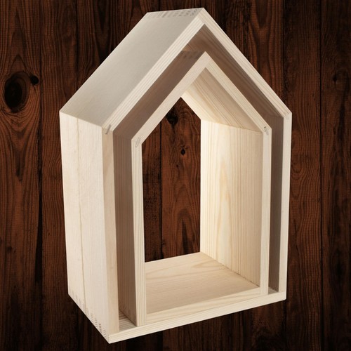 Set ripiani forma di casa - set,