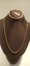  Collana  collier Fune Corda in  oro giallo 9kt  Uomo Donna Unisex 