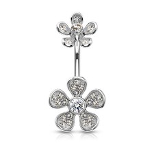Piercing Ombelico Doppio Fiore