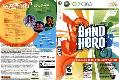 Jeu band hero - band, pour