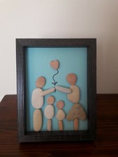 Quadro decorato con sassi