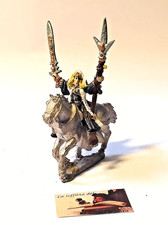 Warhammer Signore degli Anelli Mago Alti Elfi a cavallo metallo I^ Ediz. Vintage