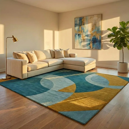 Tappeto geometrico moderno