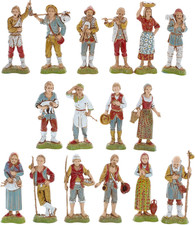 Set 16 Pastori per Presepe Da
