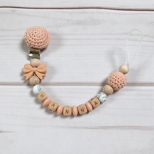 Nuckelkette bow pacifier chain - pacifier,