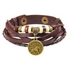 Bracciale Zodiaco simil cuoio