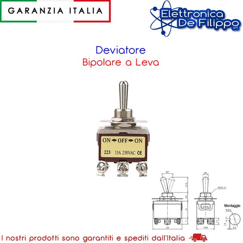 Deviatore bipolare leva - a,