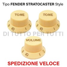 Manopole per FENDER STRATOCASTER chitarra Potenziometro Volume Tone Aged White