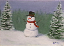 Pupazzo di neve inverno