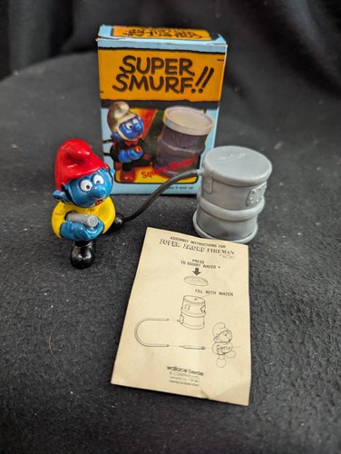 Pompiere super puffo vintage - super,