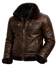 Bomber invernale uomo marrone