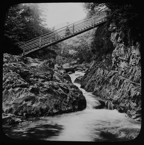 Antique magic lantern slide - antique,