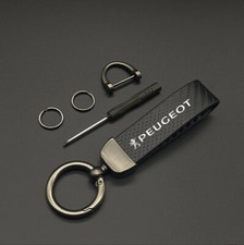 PORTACHIAVI TIPO CARBONIO per PEUGEOT 308 208 3008 5008 508 PORTA CHIAVI CARBON