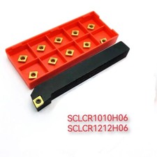 KIT INSERTI UTENSILE ESTERNO 10MM 12MM PER TORNIO UTENSILI TORNITURA SCLCR