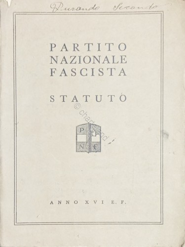 Partito nazionale fascista - nazionale,