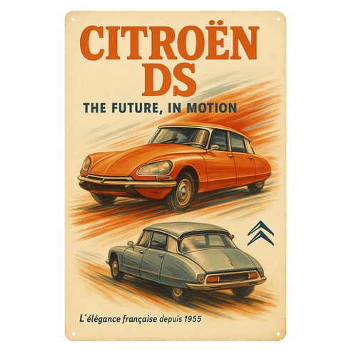 Poster metallo per auto - in,