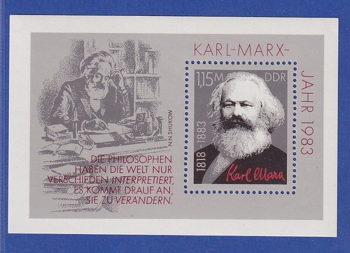 Ddr 1983 karl marx - karl, michel