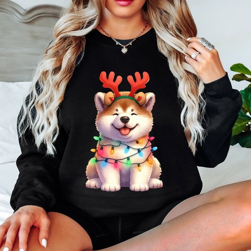 Carino shiba inu christmas dog - shiba,