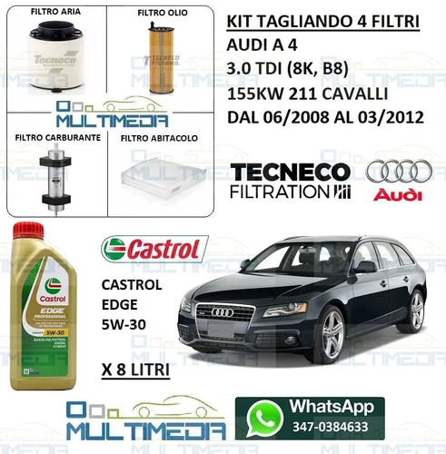 Kit tagliando filtri olio - tagliando,