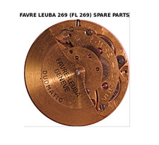 Favre Leuba 269 Spare Parts Ricambi Movimento FL 269 Movement Favre Leuba