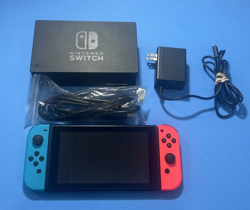 Nintendo switch with - with, neon