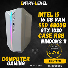 ✅Pc   Computer DESKTOP GAMING ✅ i5 SSD 480GB -WIN11  PRO +   16GB RAM +GTX 1030