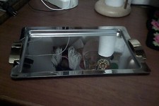 vassoio GIUGIARO design  37x28 cm  acciaio inox 18/10 con maniglie cm 43  leggi