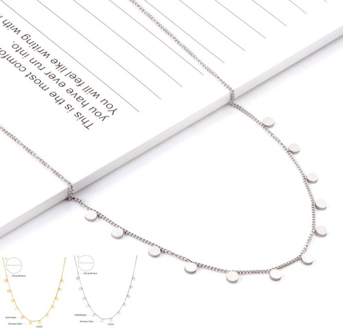 Collana catenina acciaio - collana,