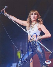 Foto Miley Cyrus 8x10 firmata
