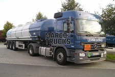 Truck photo Mercedes-Benz Actros 1844 Tanker semitrailer Germany blue LEHNKERING