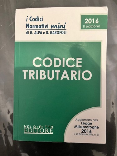 Codice tributario codici - tributario., i
