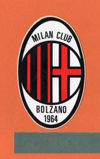 Adesivo Sticker Vintage Autocollant Aufkleber Calcio MILAN CLUB Bolzano 1964