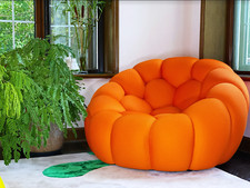 Divano componibile con seduta curva a bolle divano design personalizzato poltrona singola