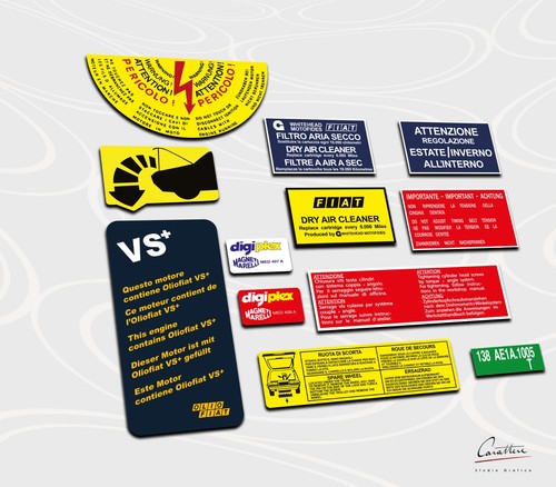 Kit adesivi fiat ritmo anche - kit,