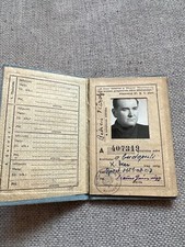 Libretto/Soldbuch foto documento d'identità esercito ungherese per un veterano seconda guerra mondiale 1959