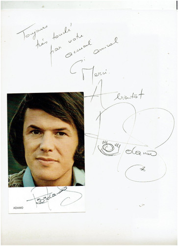 Doppio autografo adamo nato - doppio,