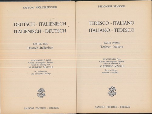 Dizionario tedesco italiano - dizionario, tedesco-italiano