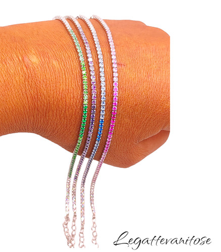 Bracciale tennis argento - tennis, 925