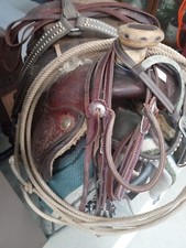 billy cook roping saddle 15"