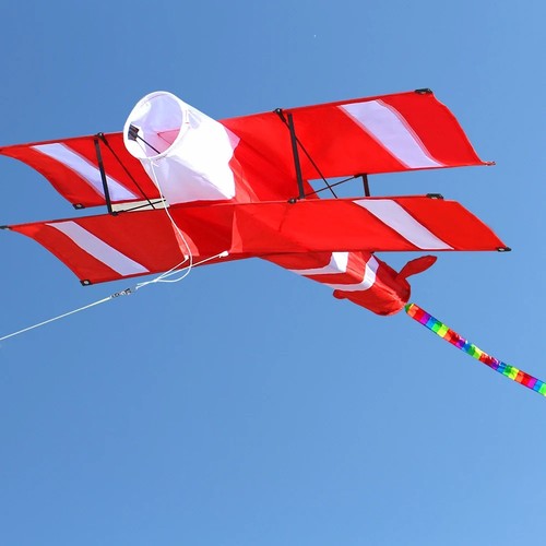 Red airplane kite single - 3d,