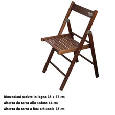 Sedia pieghevole legno - in,