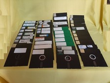 Lotto x38 Dischetti FLOPPY DISK 5.25 Vintage PC Programmi SOFTWARE Retrocomputer