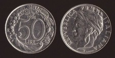 ITALIA REPUBBLICA 50 LIRE 1996