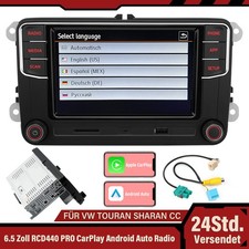 Per VW Passat Golf CC 6,5" RCD440 PRO CarPlay Android Auto Posteriore USB Radio Stereo