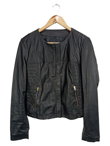 Mango giacca pelle donna - mango, nera