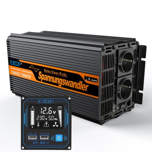 Edecoa 1500w 3000w inverter - 1500w,