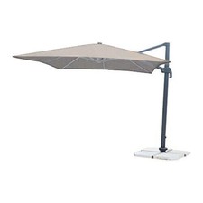 Ombrellone 3x4 In Alluminio Orientabile Moka A Braccio Decentrato Palo Laterale