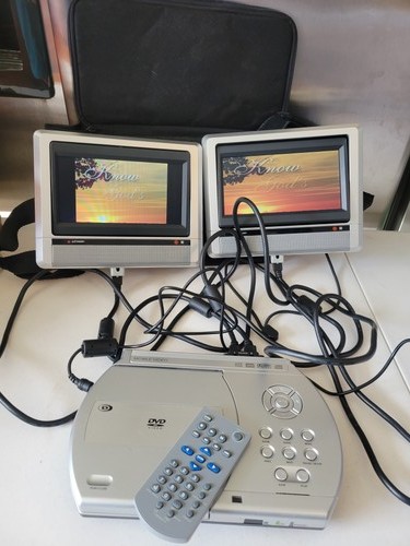 Lettore dvd portatile doppio - dvd,