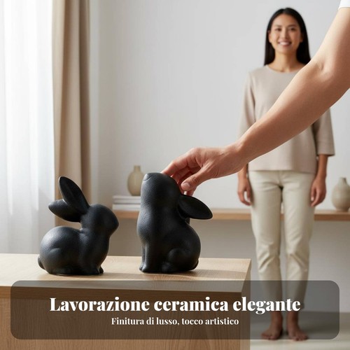 Coniglietto ceramica stile - in,