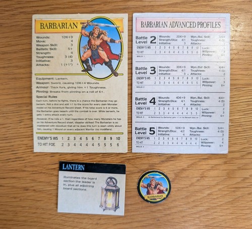Warhammer quest barbarian hero - quest,